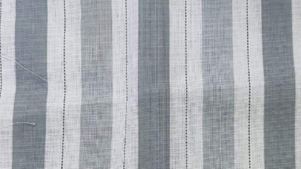 Slub stripe Grey Regular Fit Casual Shirt