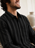 Candy Stripes Black Regular fit