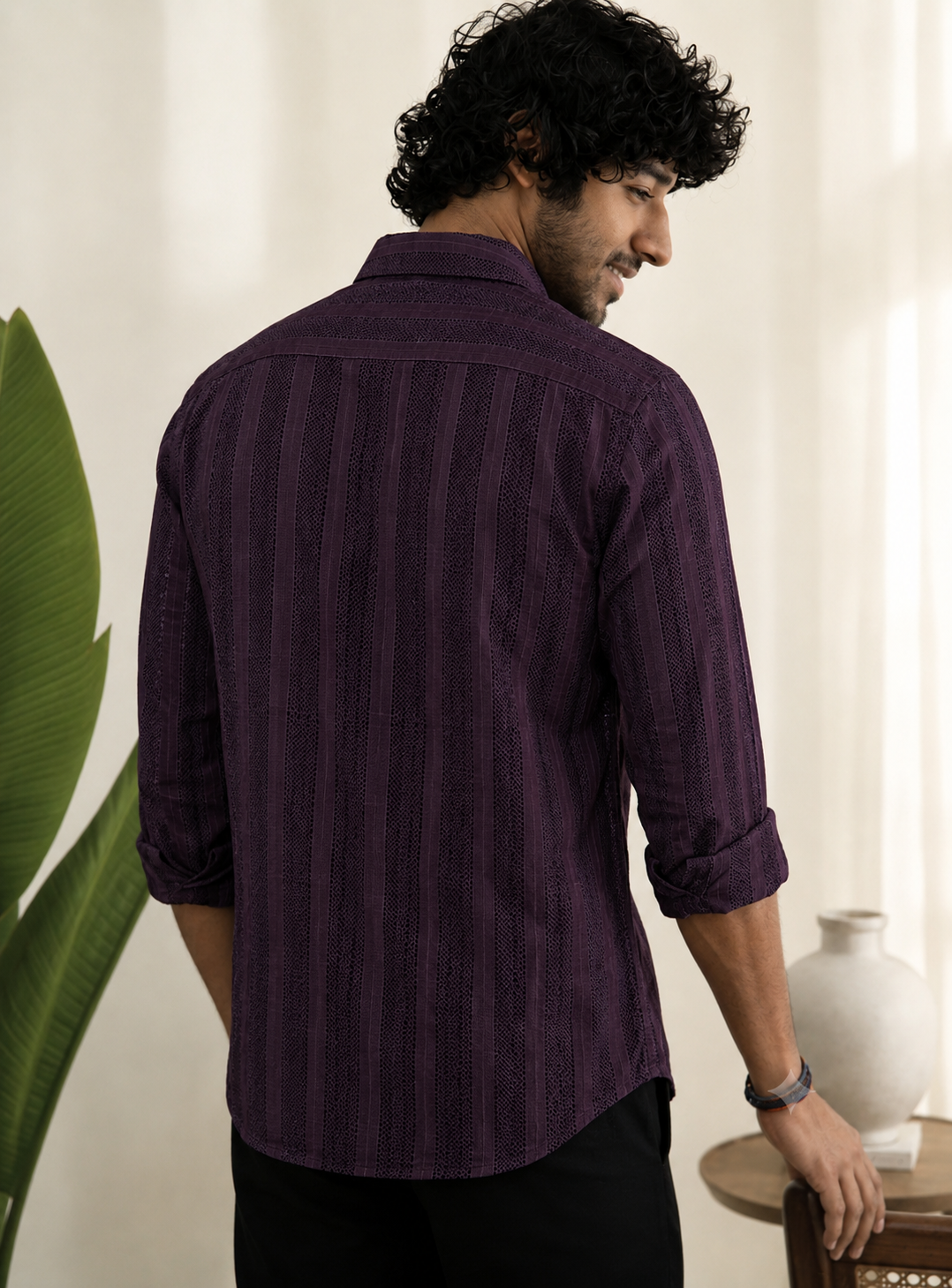 Candy Stripes Purple Regular fit
