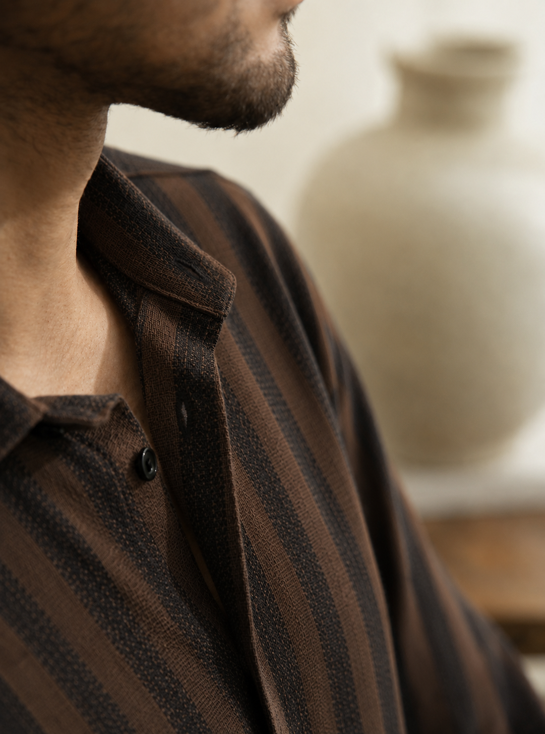 Candy Stripes Brown Regular fit