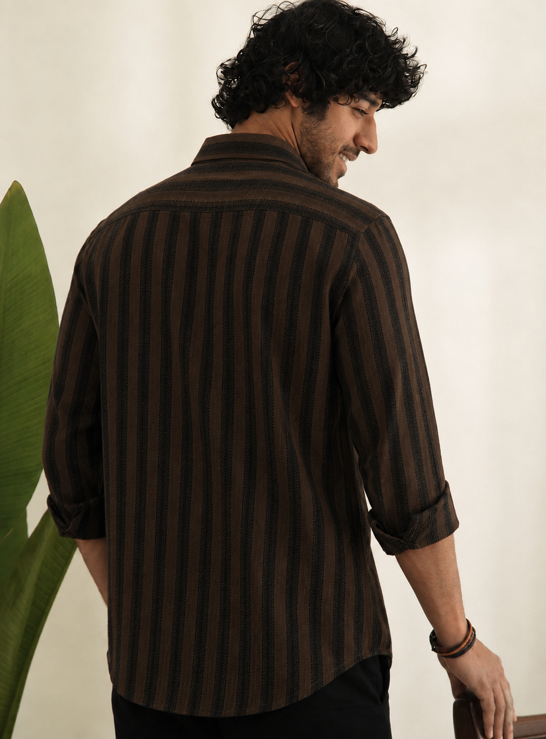 Candy Stripes Brown Regular fit