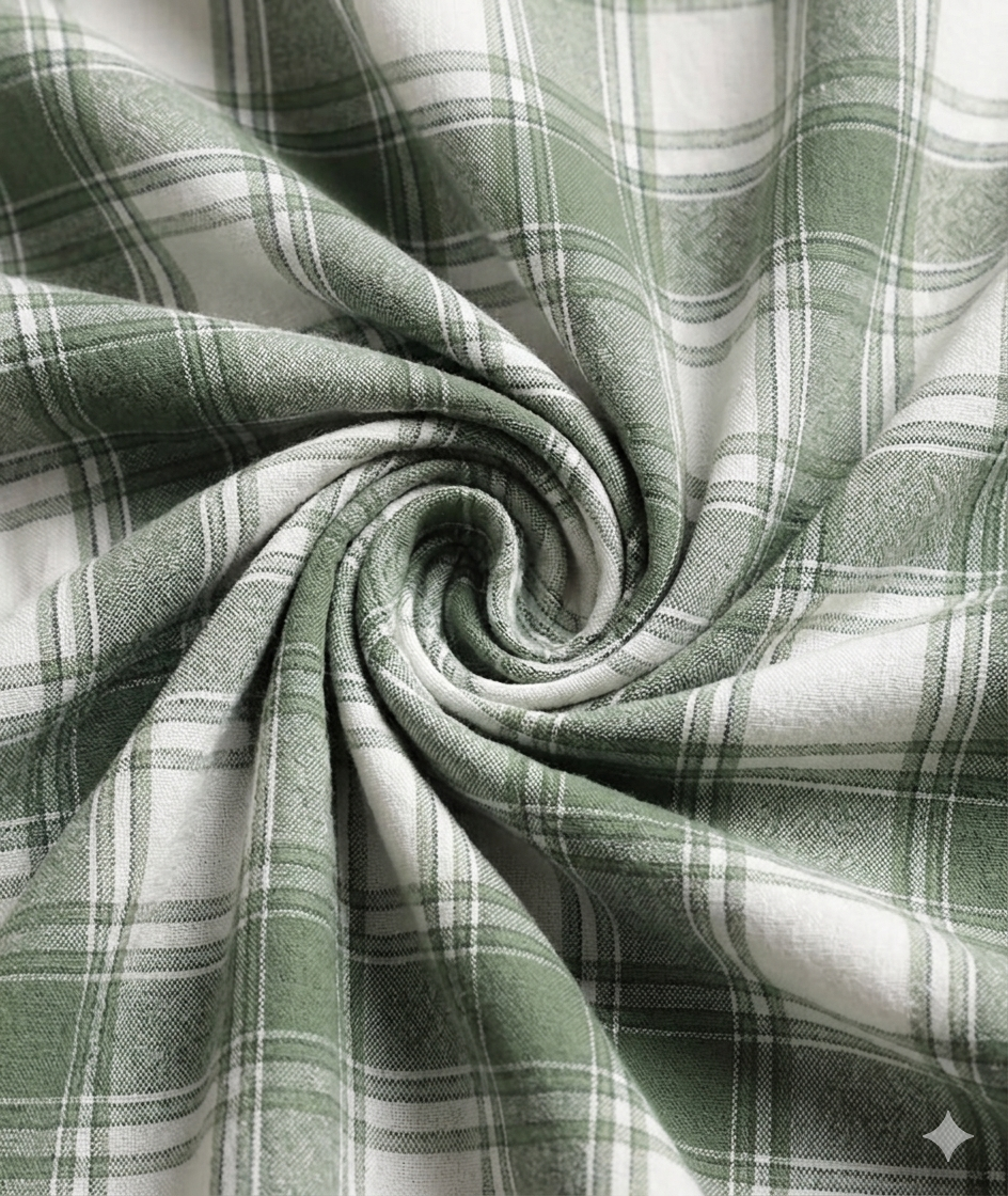 Green Lights Checks Regular Fit  Casual  Shirt