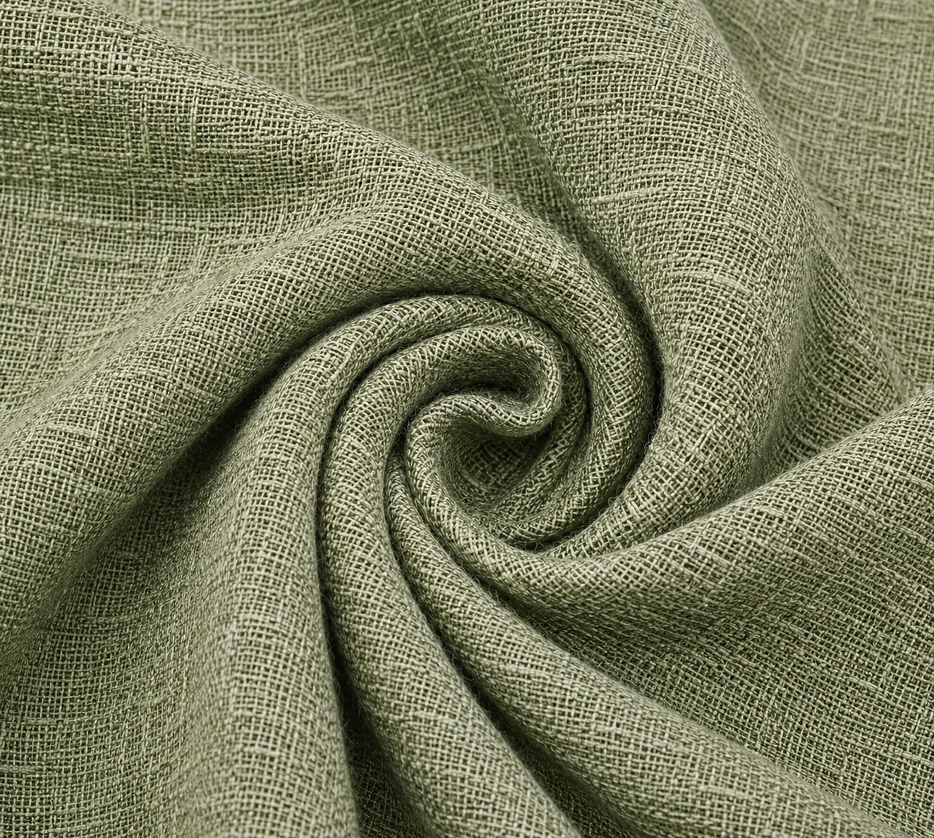 Slub Plain Solid  Green Regular Fit Shirt
